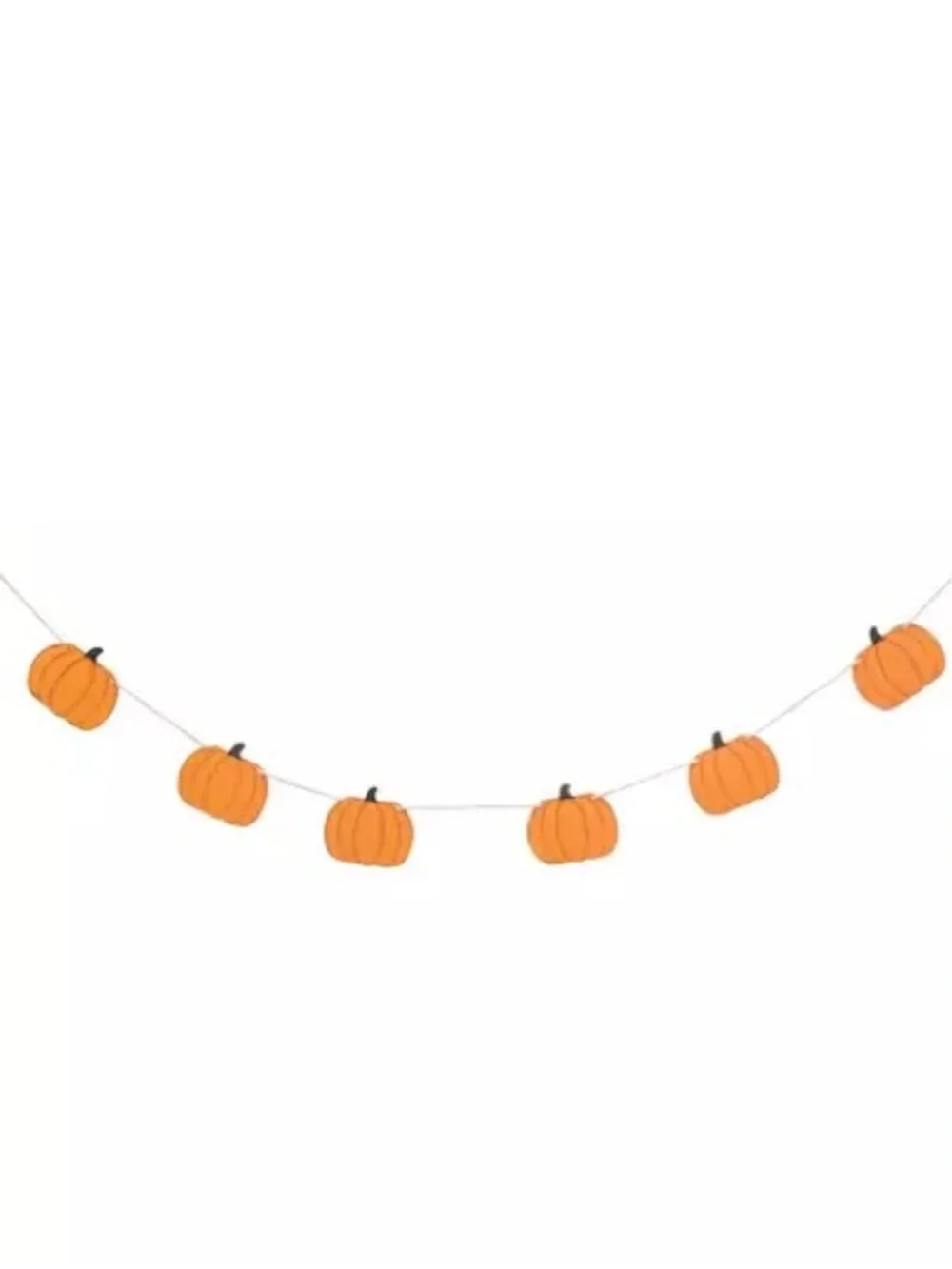 (2) Rustic Pumpkins Wood Garland